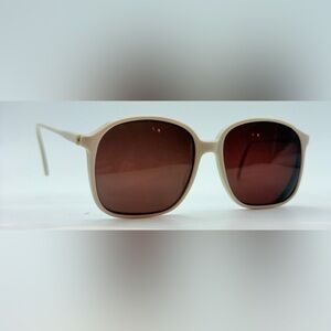 Vintage Spectrum White Oval Sunglasses Frames Only